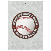 World's Best Coach & Image 1イメージオプションパパ クリップボード (裏面)