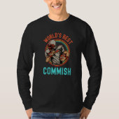 Worlds Best Commish Fantasy Football Commissioner  Tシャツ (正面)