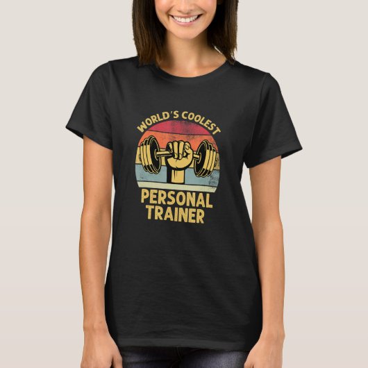 Worlds Best Coolest Personal Trainer Gym Traning M Tシャツ (正面)