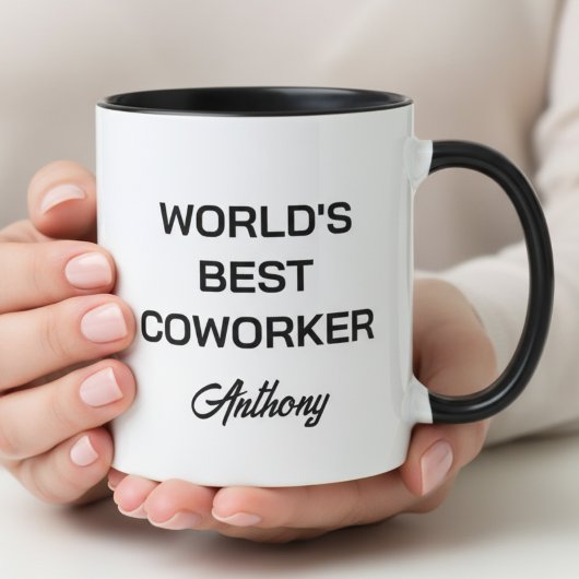 World's Best Coworker Custom Name Personalized  マグカップ