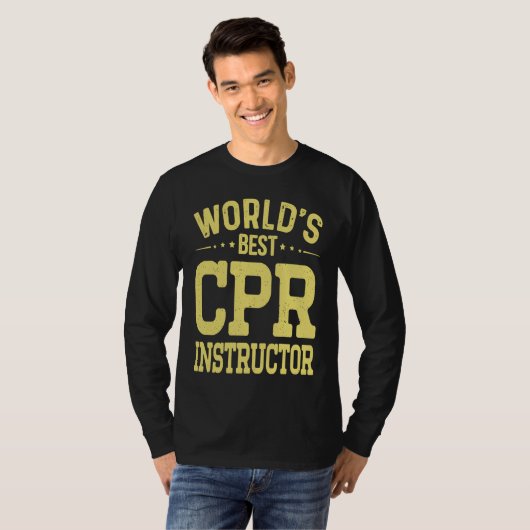 World's Best CPR Instructor Job Title  CPR Instruc Tシャツ (正面フル)