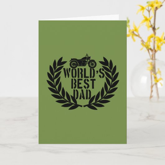 World's Best Dad  カード (黄色い花)