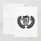 World's Best Dad  ポストカード (正面/裏面)