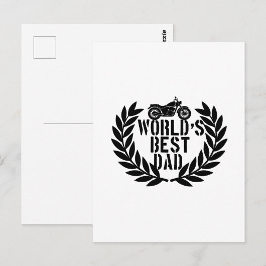World's Best Dad  ポストカード (正面/裏面)