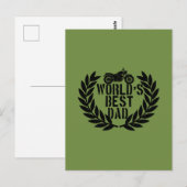 World's Best Dad  ポストカード (正面/裏面)