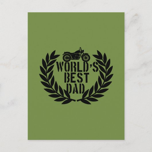 World's Best Dad  ポストカード (正面)