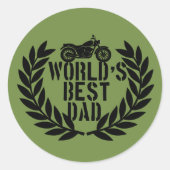 World's Best Dad  ラウンドシール (正面)
