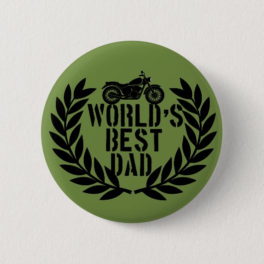 World's Best Dad  缶バッジ (正面)