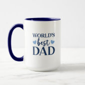 World's Best Dad 2 photo collage coffe Mug マグカップ (左)