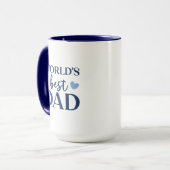World's Best Dad 2 photo collage coffe Mug マグカップ (正面左)