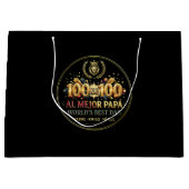 World's Best Dad / Bolsa de regalo ラージペーパーバッグ (正面)