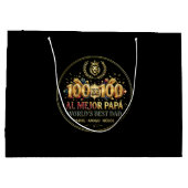 World's Best Dad / Bolsa de regalo ラージペーパーバッグ (裏面)