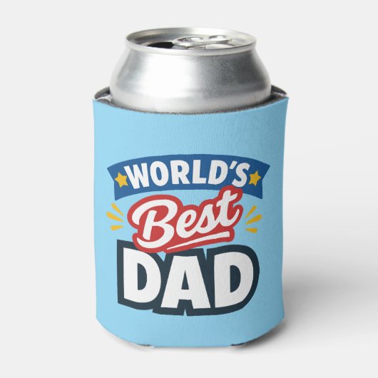 World's Best Dad Custom Photo 缶クーラー (缶正面)