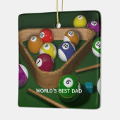 World's Best Dad, game of billiards, セラミックオーナメント (左)