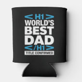 World's Best Dad H1 HTML Code Drink 缶クーラー (裏面)