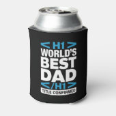 World's Best Dad H1 HTML Code Drink 缶クーラー (缶裏面)