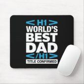 World's Best Dad H1 HTML Programmer Desk マウスパッド (マウス)