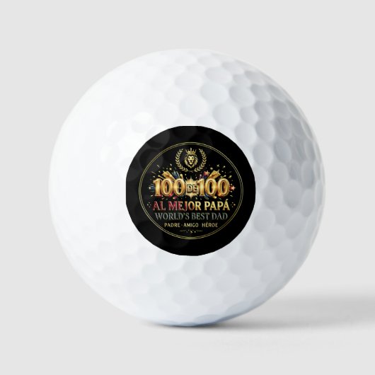 World's Best Dad / Pelota de Golf ゴルフボール (正面)
