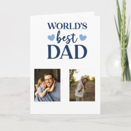 Worlds Best Dad Photo Card | Father's Day 2026   カード