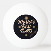 World's Best Dad  Simple Typography Fathers 卓球ボール (正面)