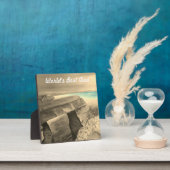 World's Best Dad Tabletop Plaque with Easel フォトプラーク (インサイチュ)