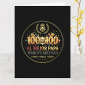 World's Best Dad / Tarjeta de Felicitación カード (黄色い花)