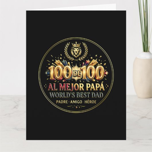 World's Best Dad / Tarjeta de Felicitación カード (正面)