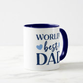 World's Best Dad with Name  マグカップ (正面右)
