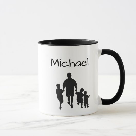 World's Best Dad with Name Mug マグカップ (右)