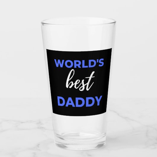 World's Best Daddy タンブラーグラス (正面)