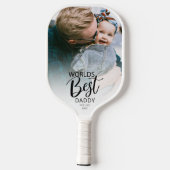 Worlds Best Daddy | 写真 ピックルボールラケット (裏面)