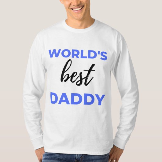 World's Best Daddy bl Tシャツ (正面)