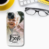 Worlds Best Daddy Modern Photo Collage Case-Mate iPhoneケース