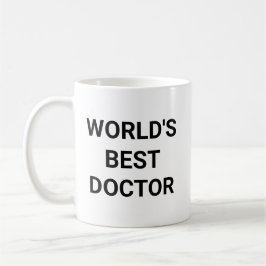 Worlds Best Doctor Funny Career Coworker Gift コーヒーマグカップ