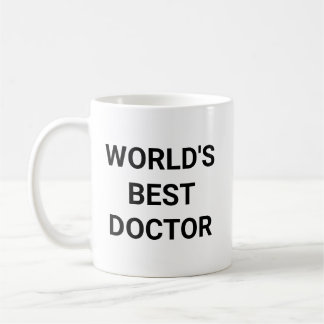 Worlds Best Doctor Funny Career Coworker Gift コーヒーマグカップ