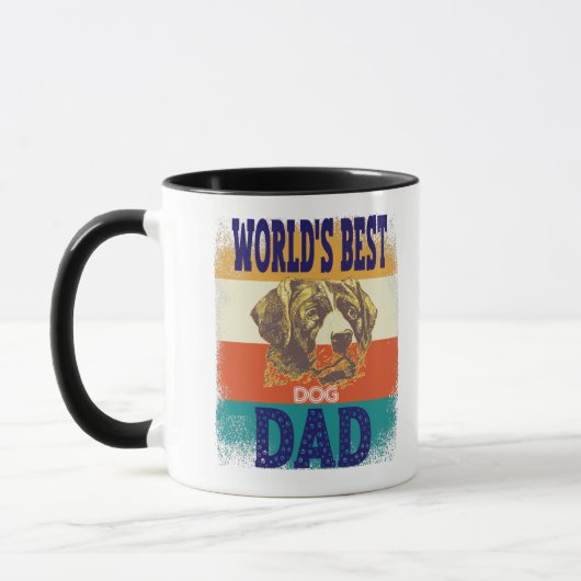 world's best dog dad マグカップ (左)