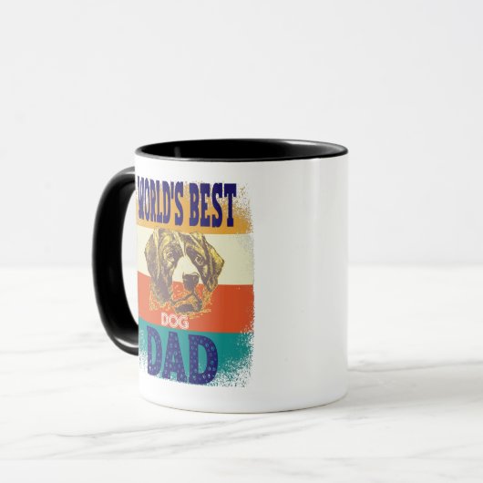 world's best dog dad マグカップ (正面左)