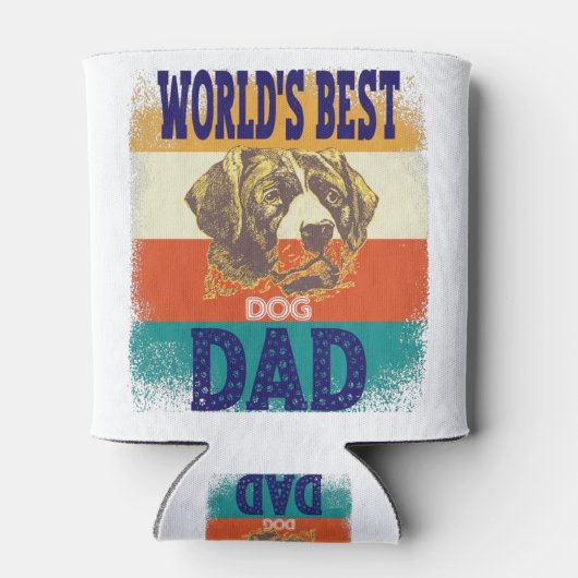 world's best dog dad 缶クーラー (裏面)