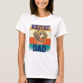 world's best dog dad tシャツ (正面)