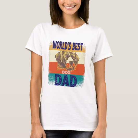 world's best dog dad tシャツ (正面)