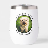 World's Best Dog Mom Custom Pet Name Photo (正面)