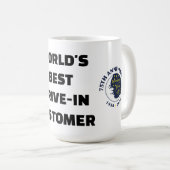 World's Best Drive In Customer Mug コーヒーマグカップ (正面右)