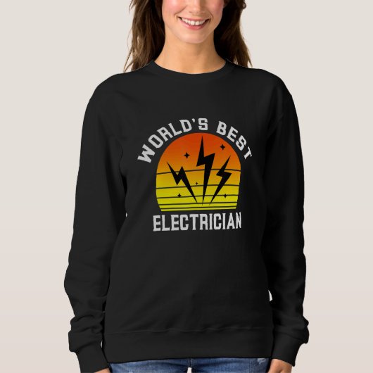 World's Best Electrician Future Trades Apprentice  スウェットシャツ (正面)