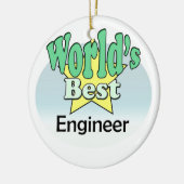 World's best Engineer セラミックオーナメント (左)