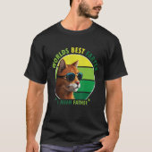 World's Best Farter I Mean Father Amusing Cat Dad  Tシャツ (正面)