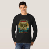 Worlds Best Farter I Mean Father t shirt Best Cat Tシャツ (正面フル)