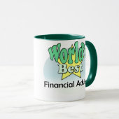 World's Best Financial Advisor マグカップ (正面右)