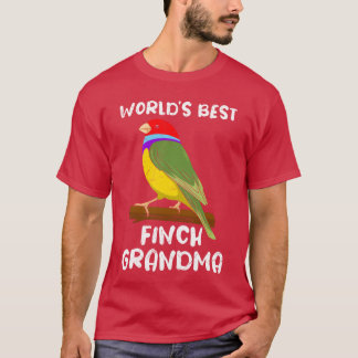 Worlds best Finches Grandma Bird lover Granny girl Tシャツ