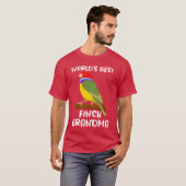 Worlds best Finches Grandma Bird lover Granny girl Tシャツ (正面フル)