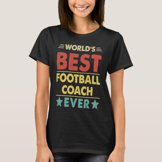 World's Best Football Coach Ever  1 Tシャツ (正面)
